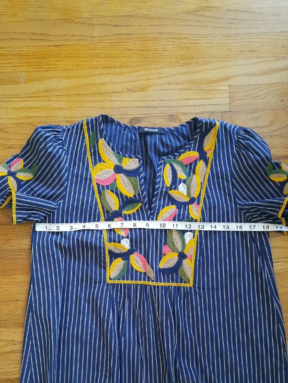 Madewell Fable Embrodiered Top Small - Picture 2 of 4